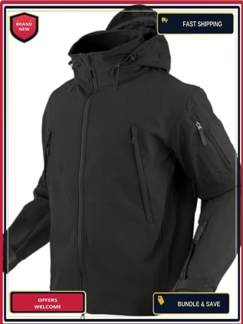 Condor Summit Softshell Tactical Jacket 100% Polyester Fleece Lined
